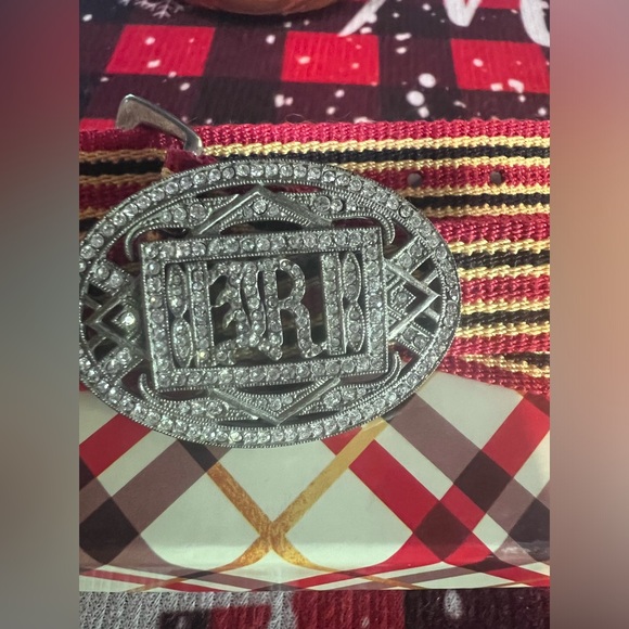 Rugby by Ralph Lauren Crystal Embellished Logo Plaque Ribbon Wrap Bracelet - Picture 10 of 17